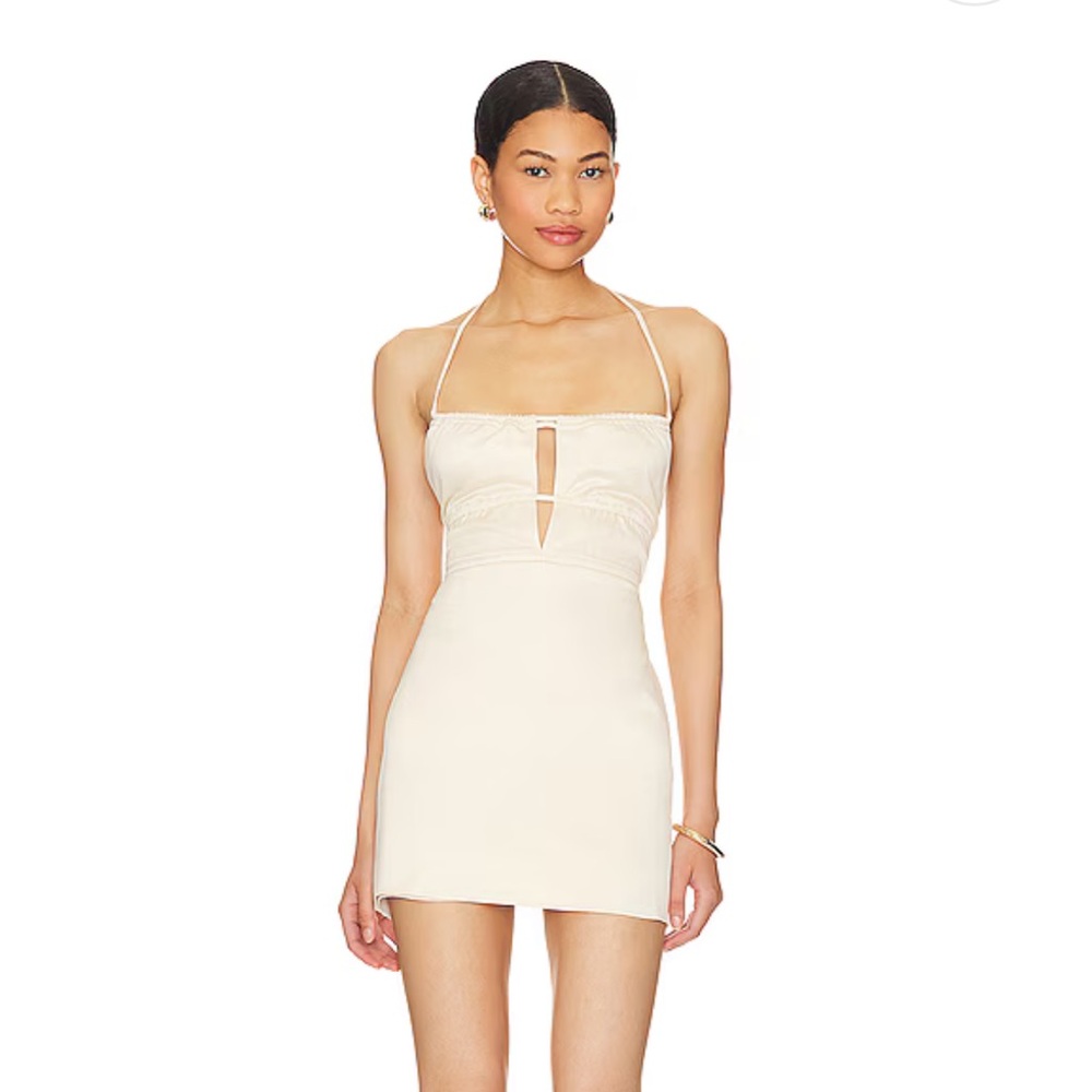 Aomi Mini Dress in Cream by Camila Coelho
